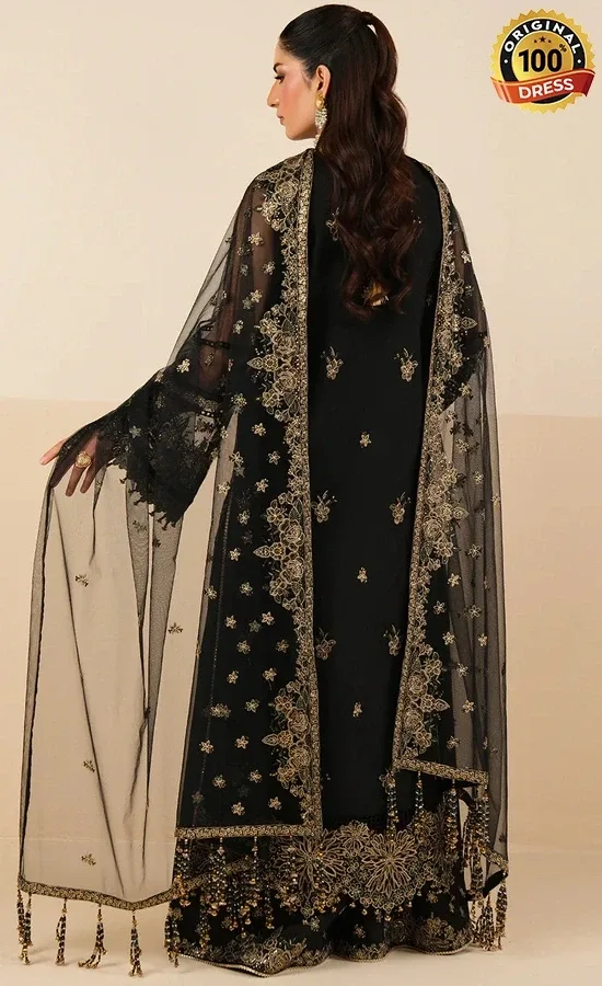 Alizeh PK Embroidered Net Anmol Dress (3)