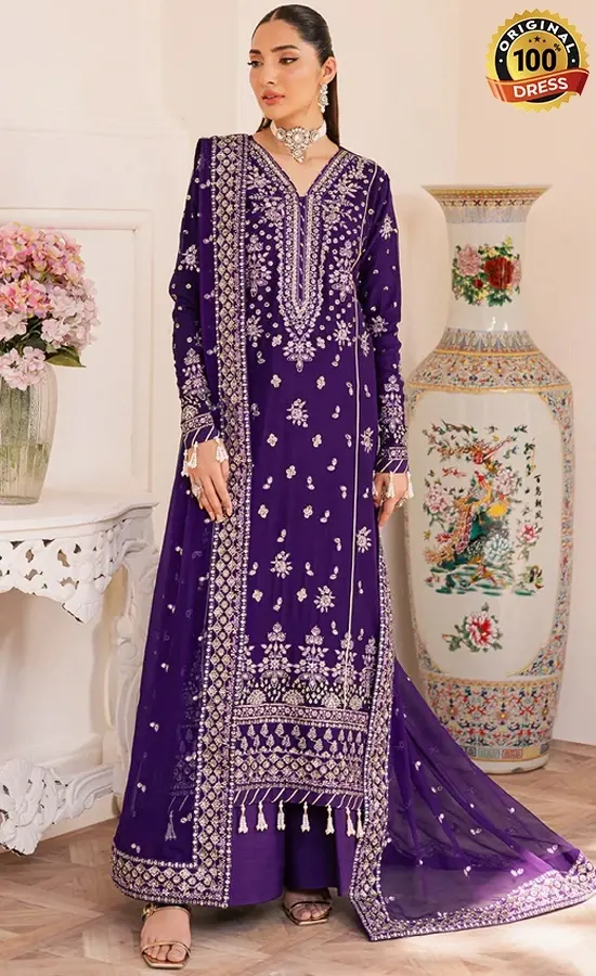 Embroidered Chiffon Calais Dress (4) Embroidered Chiffon Calais Dress (4)