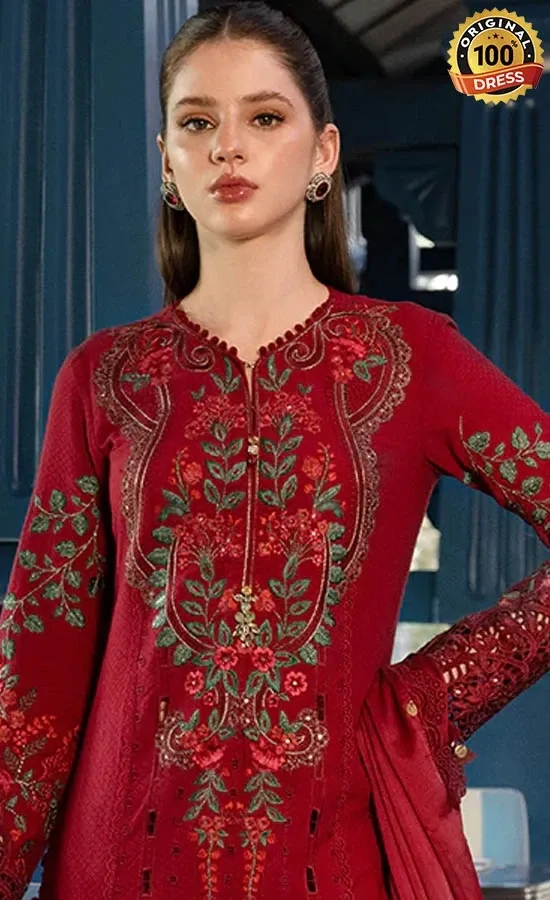 Maria B Embroidered Lawn EL-26-05 Dress (1)