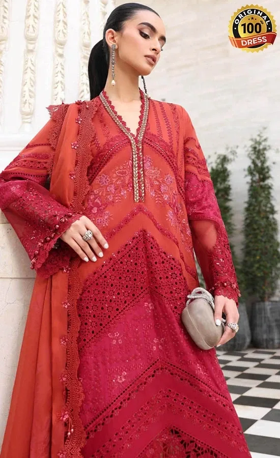 Maria B Embroidered Lawn EL-26-13 Dress (3)
