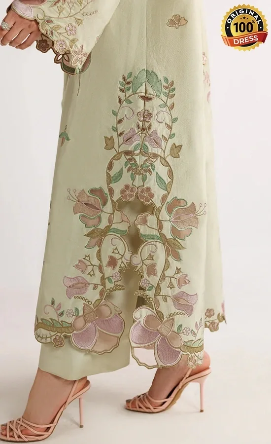 Iznik PK Embroidered Ramen Silk UE-649 Dress (4)