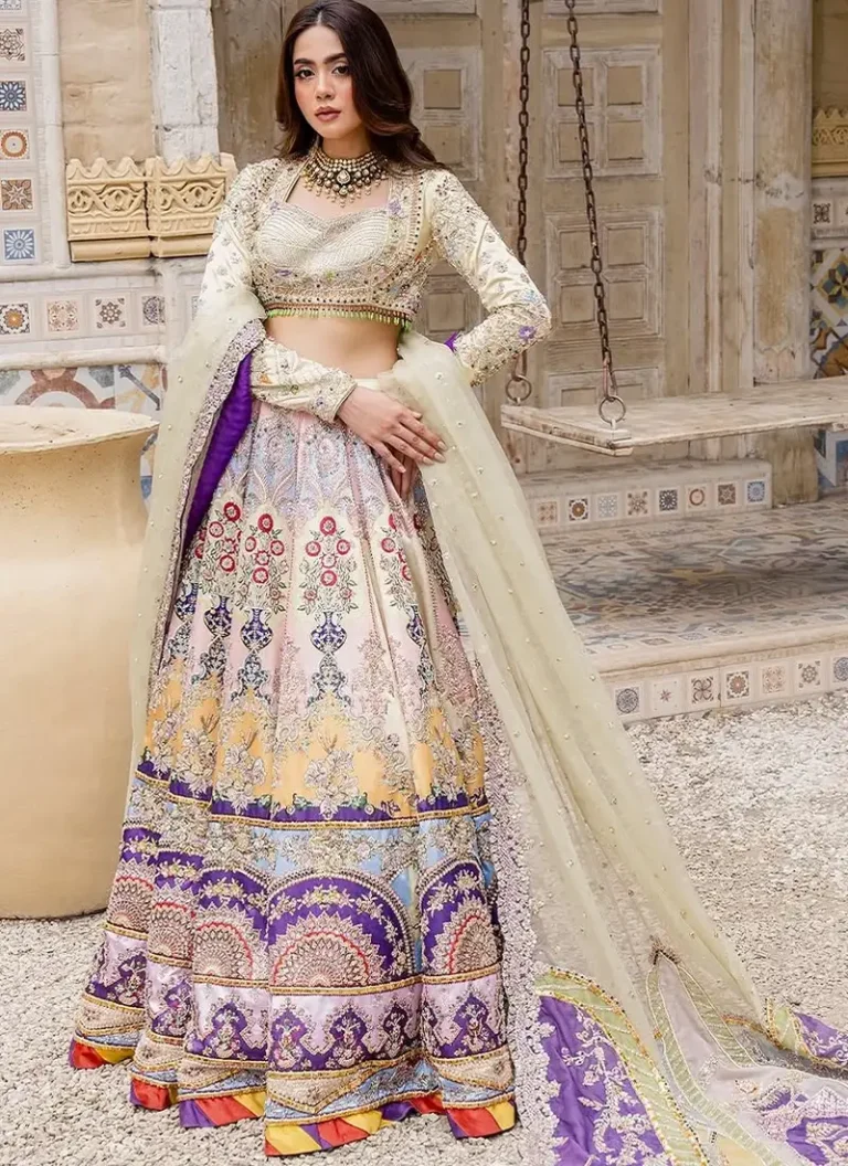 Ahmed Sultan Walima Lehenga Ahmed Sultan Walima lehenga with pure hand embroidery and elegant bridal embellishments