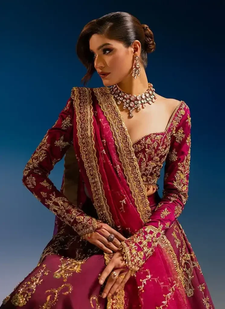 Ahmed Sultan Burgundy Lehenga Choli (Inspired Version) Video