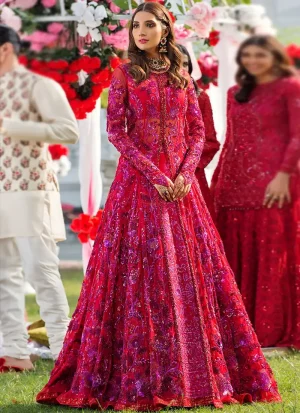Nomi Ansari Red Bridal Gown (1)