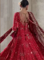 Crimson Red Bridal Pishwas Video