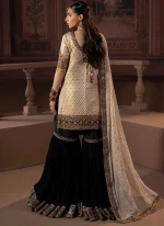 Ivory Walima Gharara Suit with Paisley Flounce Borders Video
